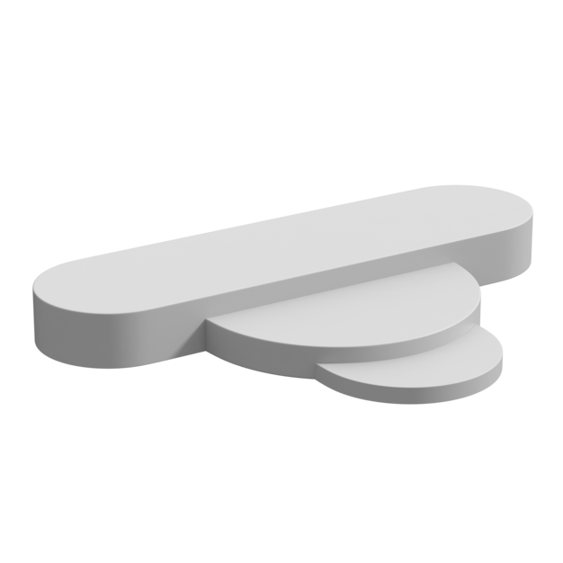 Podio con escaleras