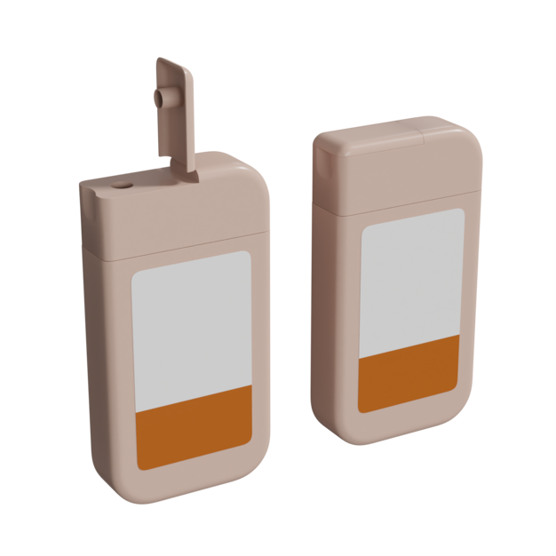 Bouteille de crème solaire