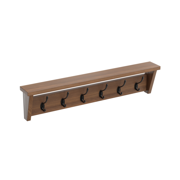 Estante para abrigos de pared
