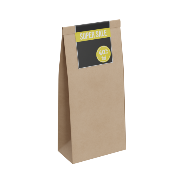 Bolsa con etiqueta