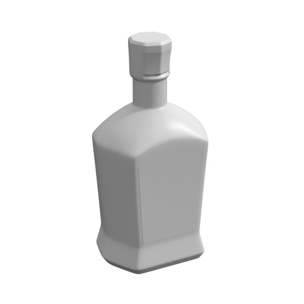 Bouteille avec étiquette