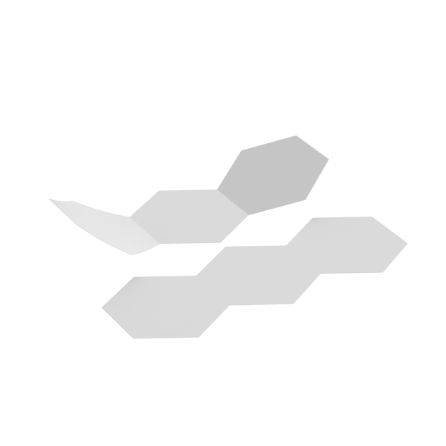 Folleto hexagonal tríptico