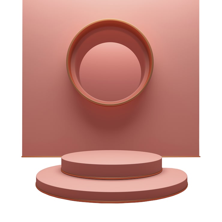 Bezpłatny plik PSD 3d rendering podium odizolowane