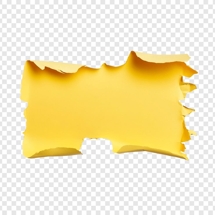 Bezpłatny plik PSD tekstura złotego papieru o spalonych krawędziach obraz wyświetlany cyfrowo przedstawiający kawałek złotego papieru z spalonymi krawędziami idealny dla tła lub elementów projektowych