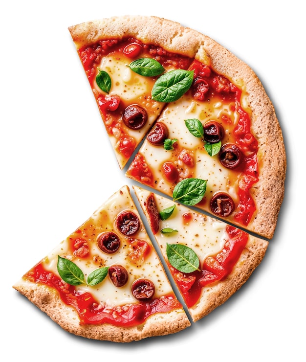 Bezpłatny plik PSD widok z góry na pizzę
