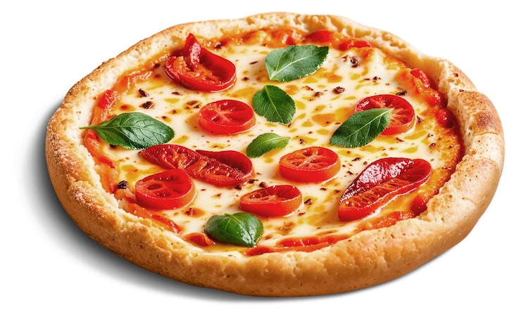 Bezpłatny plik PSD widok z góry na pizzę