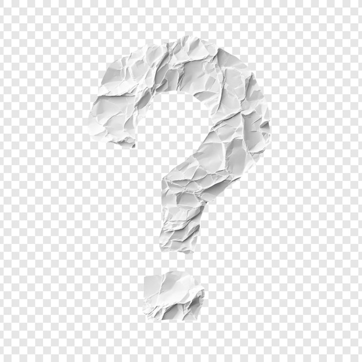 Bezpłatny plik PSD zmarszczony papier znak pytań zagadka niepewności