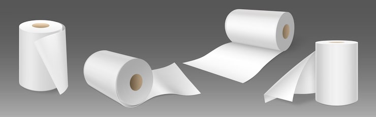 Bezpłatny plik Wektor biały papier toaletowy lub papier hygieniczny
