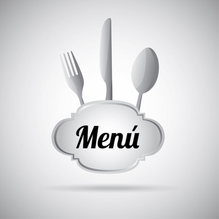Bezpłatny plik Wektor srebra menu