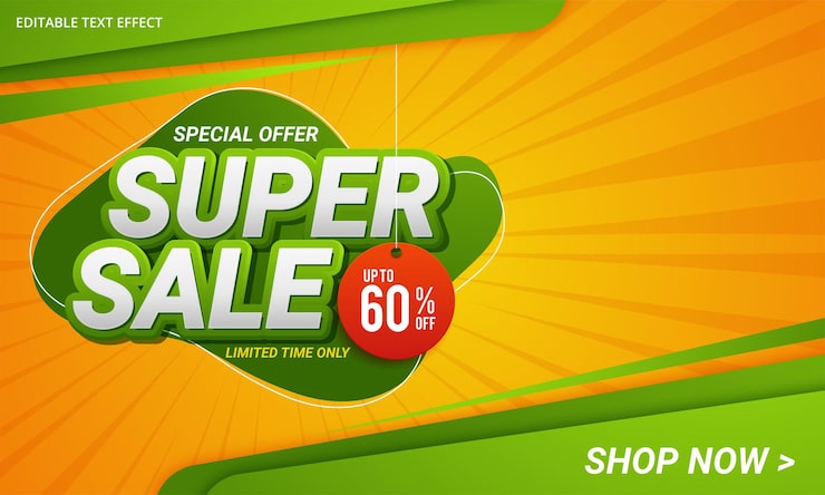 Bezpłatny plik Wektor super promocyjna promocja szablon transparent
