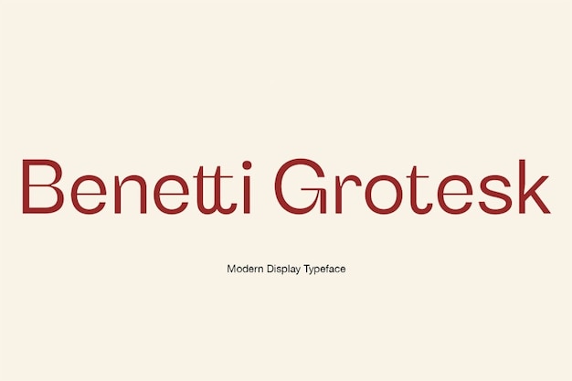 Benetti Grotesk