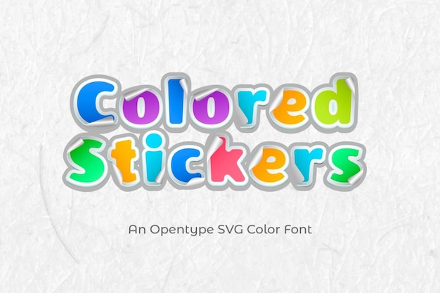Colored Stickers