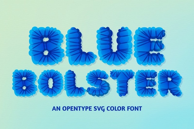 Blue Bolster