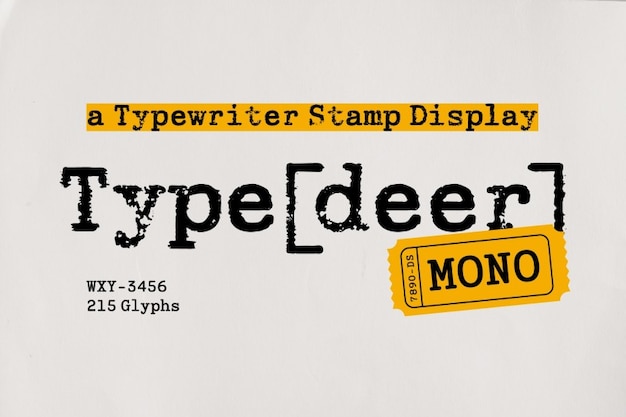 Typedeer Mono
