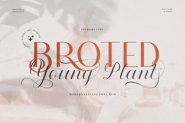Broted young plant