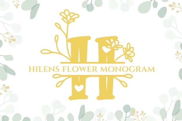 Hilens Flower Monogram