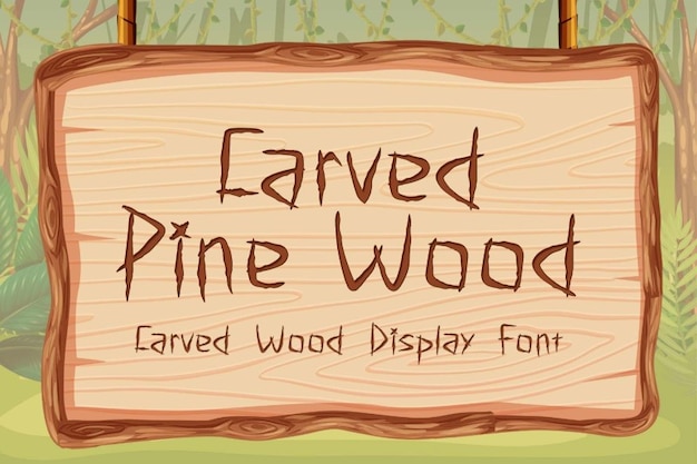 Carved Pine Wood