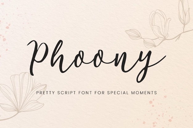 Phoony Script