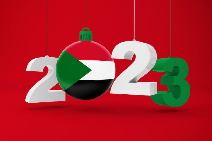 Foto gratuito año 2023 y ornamento de sudán