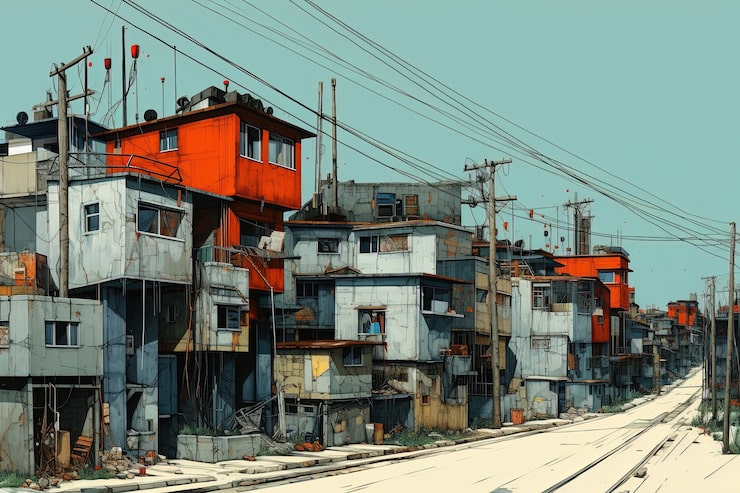 Photo Gratis arsitektur kota dan seni digital lanskap