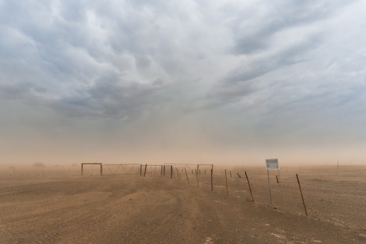 Photo Gratis badai pasir namibia
