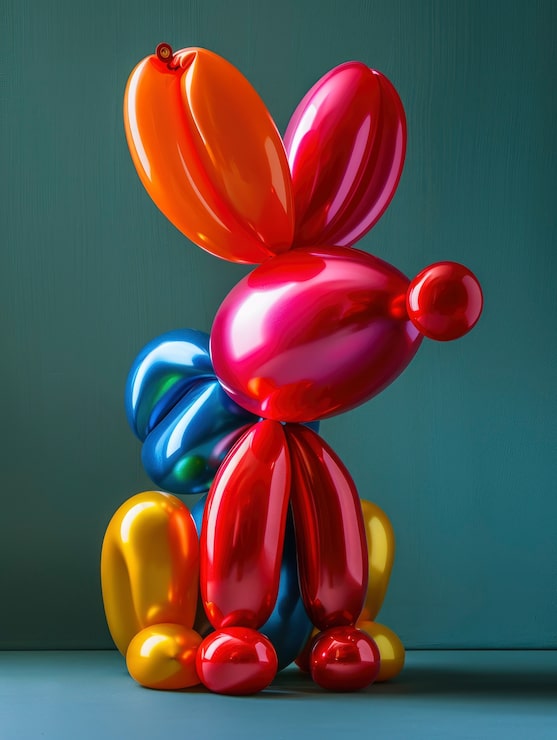 Photo Gratis balon yang dibentuk menyerupai hewan