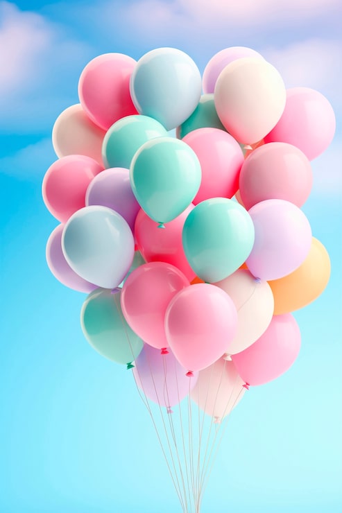 Foto gratuito balones 3d para el carnaval