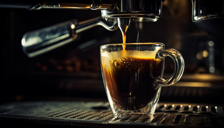 Foto gratuito barista sirve capuchino fresco creando adicción espumosa generada por ia