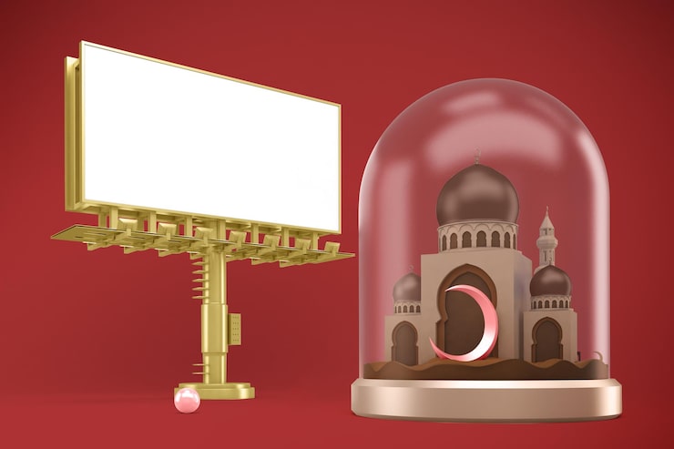 Photo Gratis billboard ramadan sisi kiri