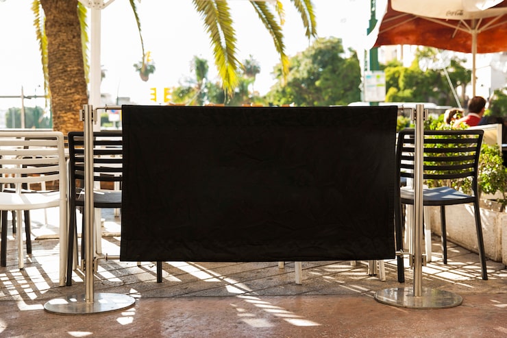 Photo Gratis billboard restoran hitam