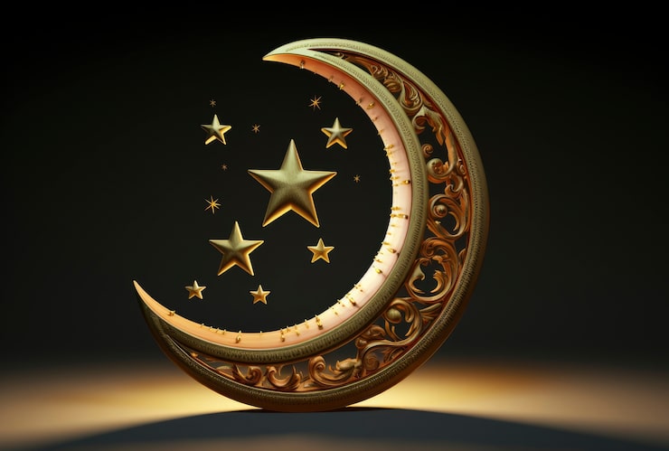 Photo Gratis bulan indah dengan bintang-bintang