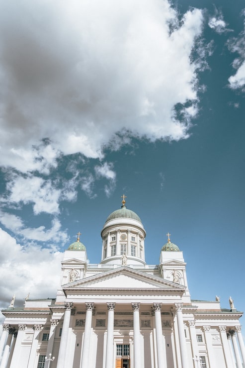 Foto gratuito una captura de la catedral de helsinki