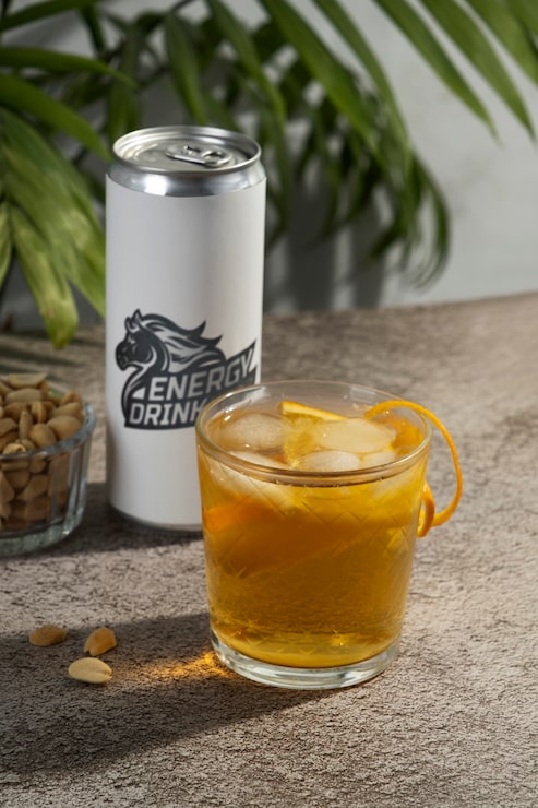 Photo Gratis close up minuman energi