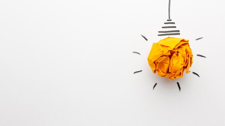 Foto gratuito composición abstracta de capa plana con elementos de innovación
