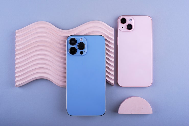 Foto gratuito composición elegante para el teléfono inteligente