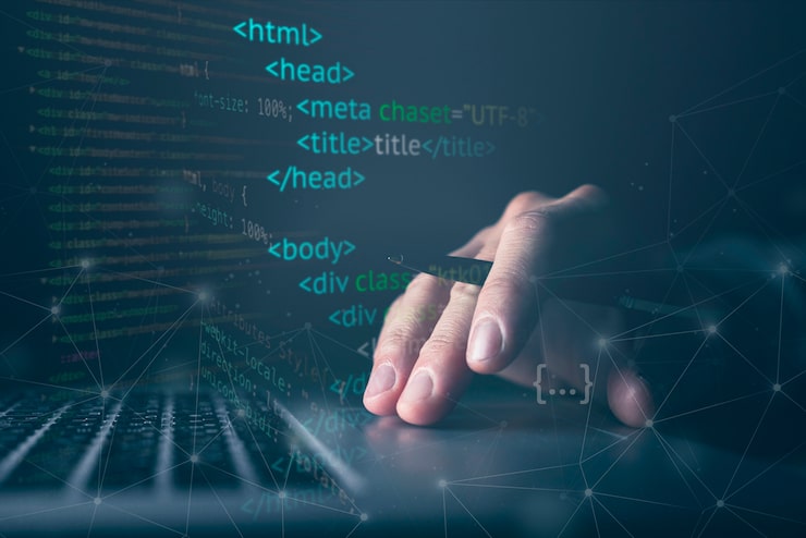 Foto gratuito concepto de collage html y css