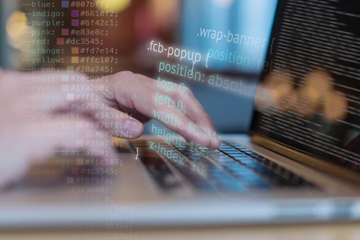 Foto gratuito concepto de collage html y css