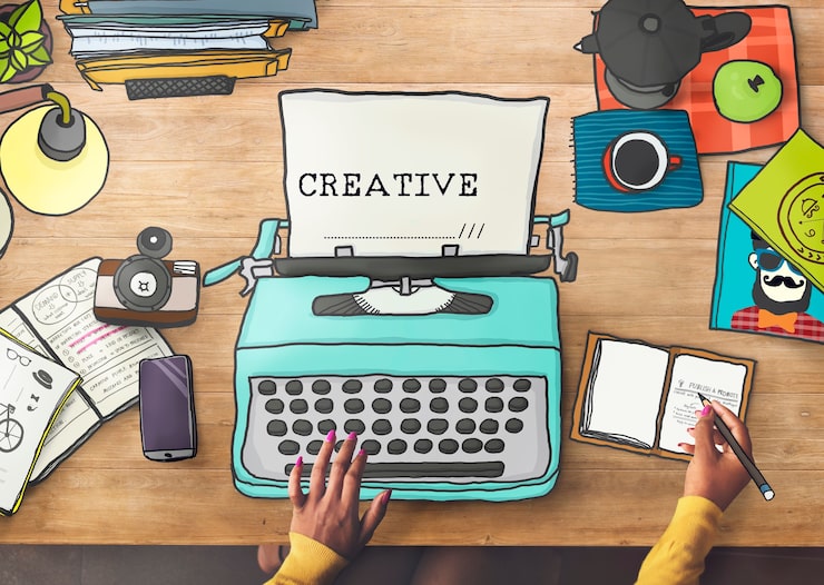 Foto gratuito creatividad ideas creativas imaginación inspiración concepto de diseño