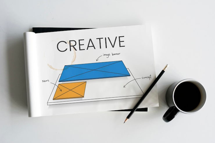 Foto gratuito cuaderno de superposición gráfica de conexión de red