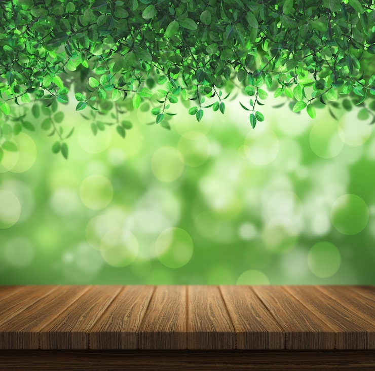 Photo Gratis desain alam dengan efek bokeh
