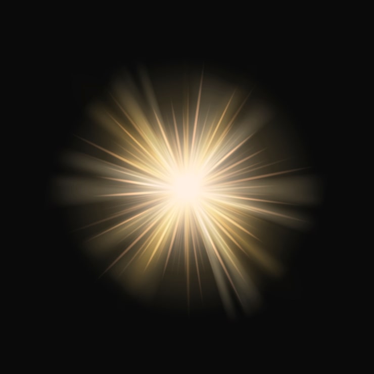 Foto gratuito el destello de la lente de estallido solar amarillo brillante