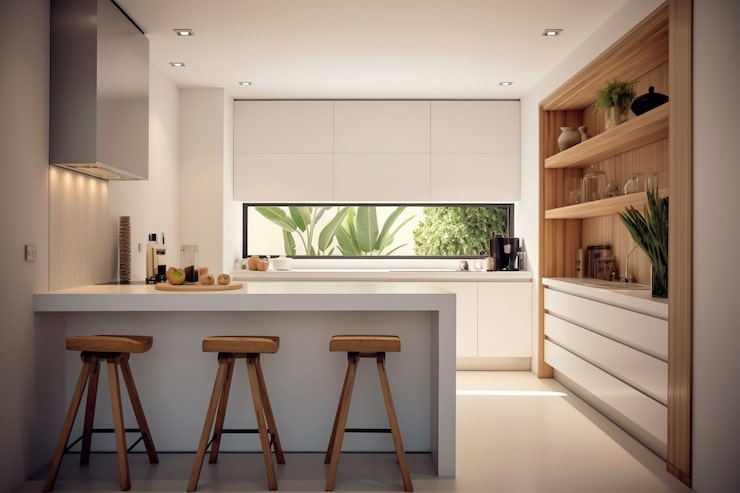 Foto gratuito diseño interior moderno de la cocina