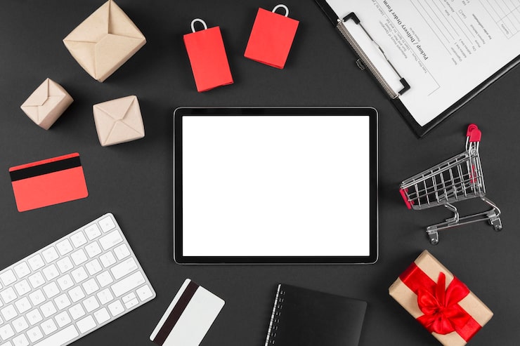 Photo Gratis elemen obral acara cyber monday