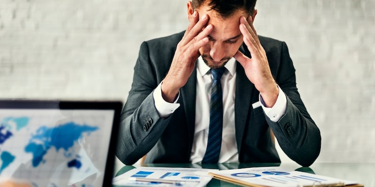 Foto gratuito empresario leader stress meeting strategy concept