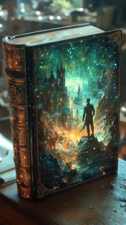 Foto gratuito escena de cuento de hadas saliendo de un libro