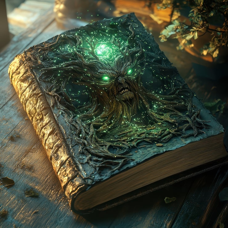 Foto gratuito escena de cuento de hadas saliendo de un libro
