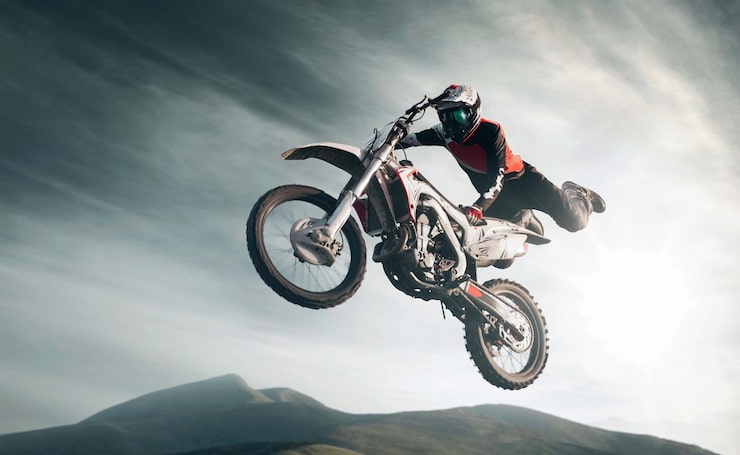 Foto gratuito el estilo libre de moto