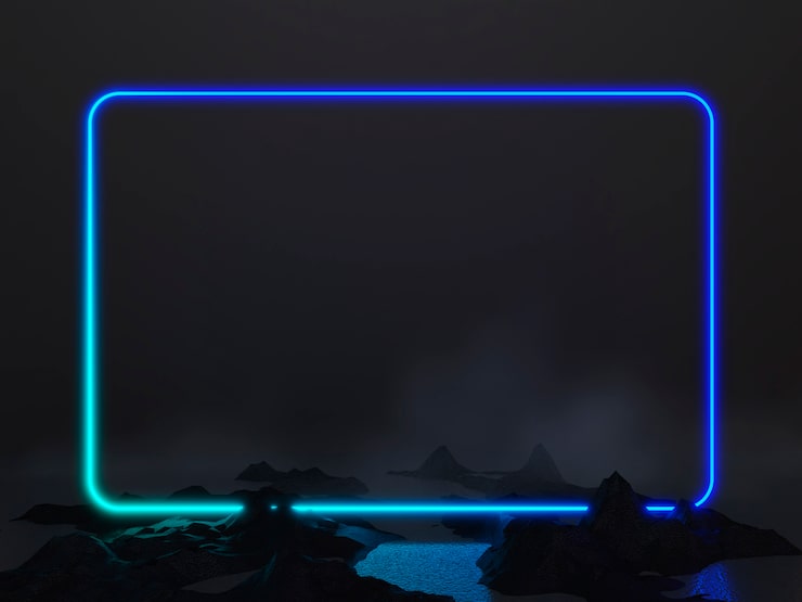 Foto gratuito fondo de luces de neón 3d