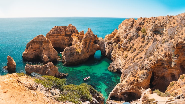 Foto gratuito foto fascinante de ponta da piedade, un lugar pintoresco en portugal