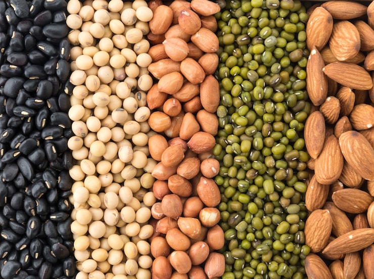 Foto gratuito frijoles mezclados